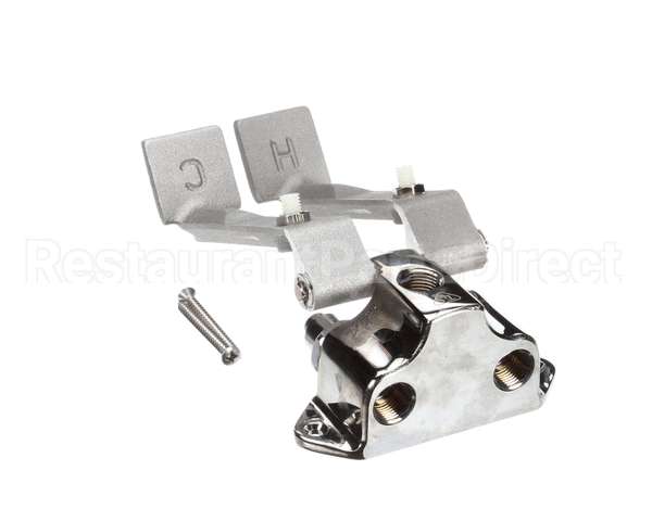 B-0505 T&S Brass Double Pedal Valve, Ledge Mount, 1/2 Npt