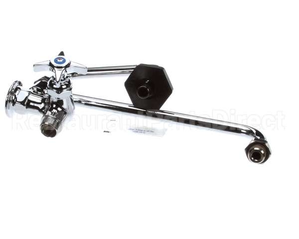 B-0592 T&S Brass Pot Filler, Wall Mount, Single Control,