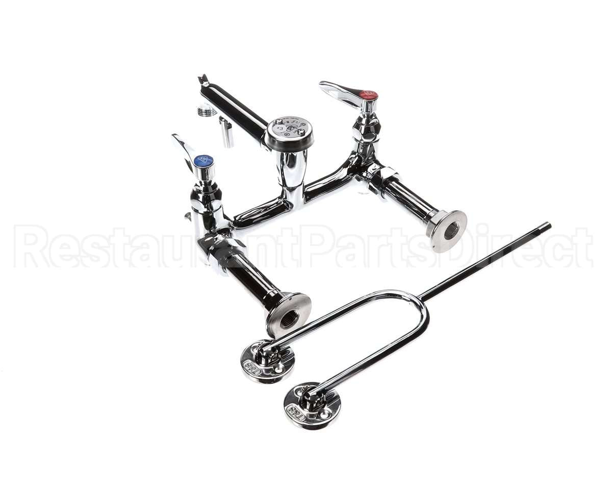 B-0655-BSTP T&S Brass Service Sink Faucet Wall Mount 8 Cente