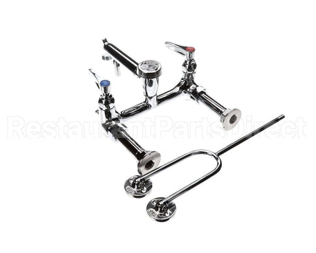 B-0655-BSTP T&S Brass Service Sink Faucet Wall Mount 8 Cente