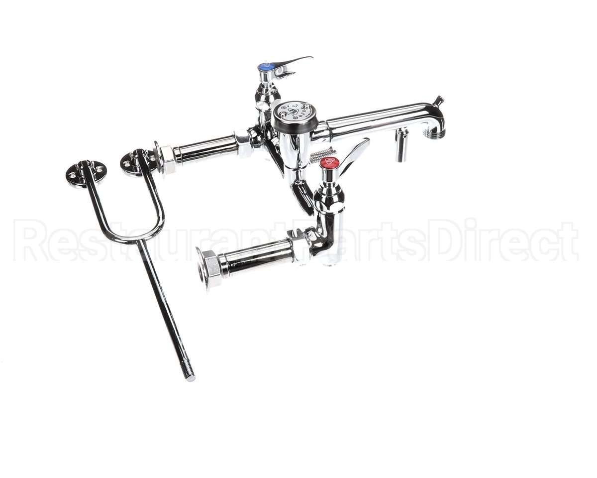 B-0655-BSTP T&S Brass Service Sink Faucet Wall Mount 8 Cente