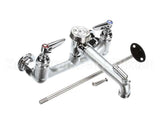 B-0665-RGH T&S Brass Service Sink Faucet, Wall Mount, 8 Cente