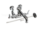 B-0667-POL T&S Brass Service Sink Faucet, Wall Mount, Adjusta