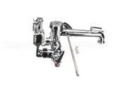 B-0667-POL T&S Brass Service Sink Faucet, Wall Mount, Adjusta