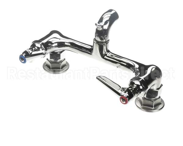 B-0672-POL T&S Brass Service Sink Faucet Wall Mount 8 Cente