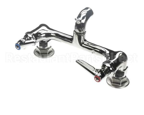 B-0672-POL T&S Brass Service Sink Faucet Wall Mount 8 Cente