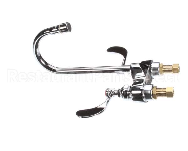 B-0892-01 T&S Brass Medical Fct, Deck Mt, Swivel/Rigid Goose