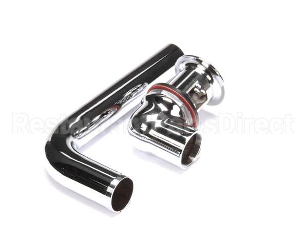 B-0898-OF T&S Brass Grid Drain Assembly, Offset, Polished Ch