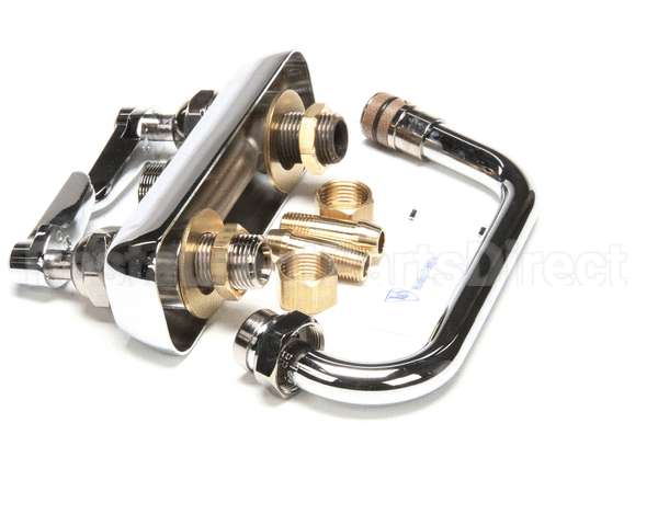 B-1100 T&S Brass Workboard Faucet, Deck Mount, 3-1/2 Cent
