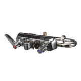 B-1115-132X T&S Brass Workboard Faucet, Wall Mount, 4 Centers,