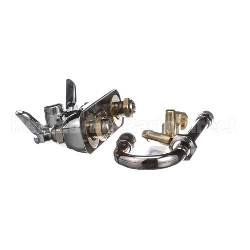 B-1115-132X T&S Brass Workboard Faucet, Wall Mount, 4 Centers,