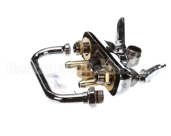 B-1115 T&S Brass Workboard Faucet, Wall Mount, 4 Centers,