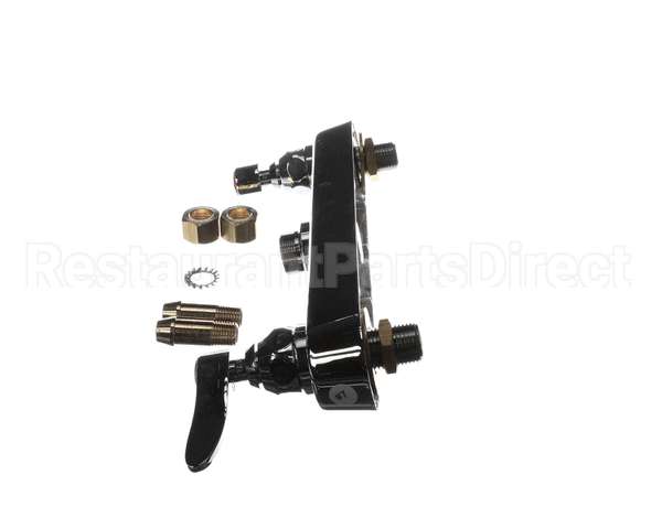 B-1120-LN T&S Brass Workboard Faucet, Deck Mount, 8 Centers,