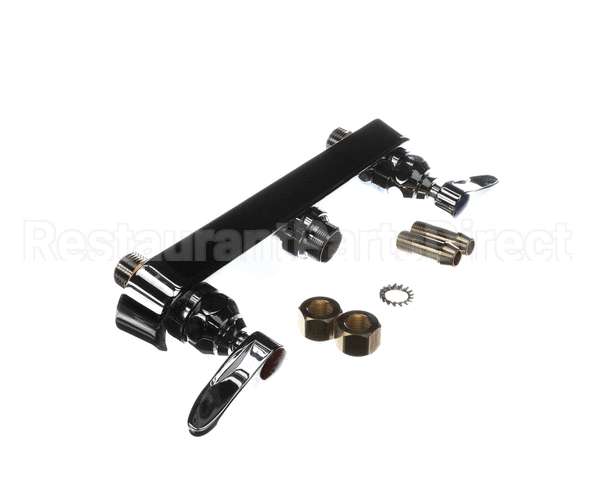 B-1120-LN T&S Brass Workboard Faucet, Deck Mount, 8 Centers,