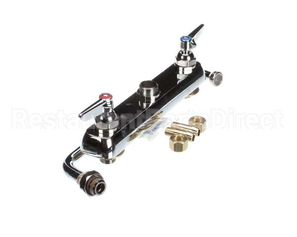 B-1123 T&S Brass Workboard Faucet, Deck Mount, 8 Centers,