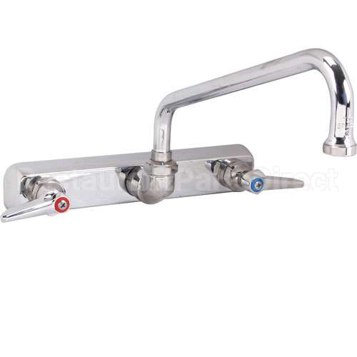 B-1127 Compatible TS Brass Faucet, 8"Wall, 10"Spt, Leadfree