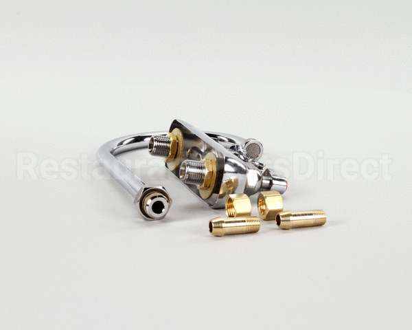 B-1141 T&S Brass Workboard Faucet, Deck Mount, 4 Centers,