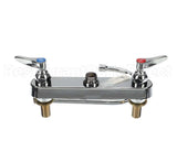 B-1142-XS T&S Brass Workboard Faucet, Deck Mount, 8 Centers,