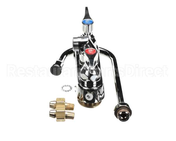 B-1146-02A T&S Brass Workboard Faucet, 4 Wall Mount, 017907-4