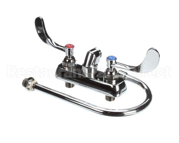 B-1146-04 T&S Brass Workboard Faucet, Wall Mount, 4 Centers,