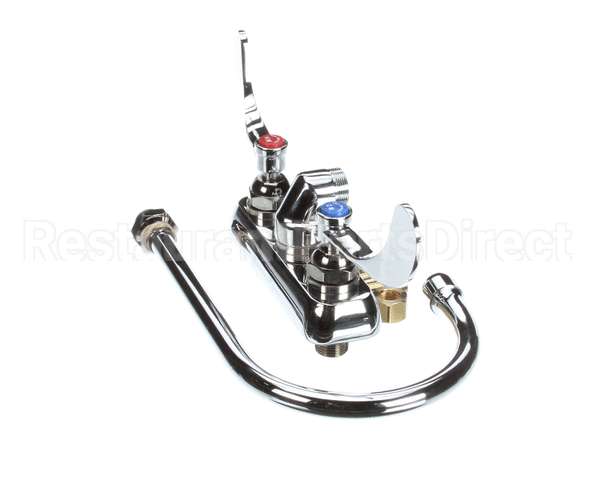 B-1146-04 T&S Brass Workboard Faucet, Wall Mount, 4 Centers,