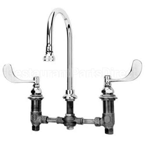 B-2866-05 Compatible TS Brass Swvl Gs Nck Med Faucet 8 In Centers