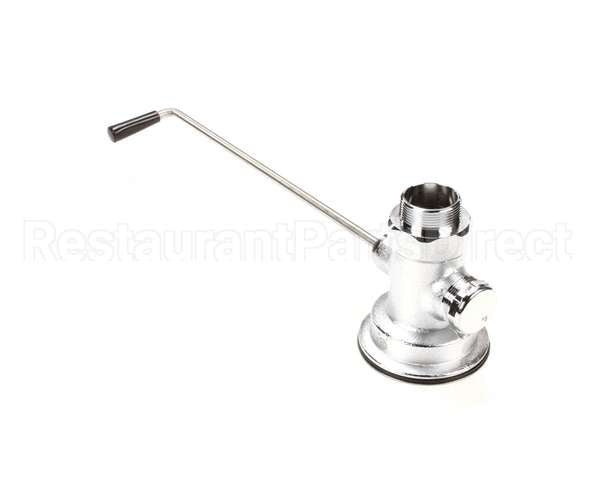 B-3950-XL T&S Brass Waste Drain Valve, Long Twist Handle, 3-