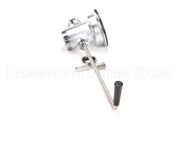 B-3952-VR T&S Brass Waste Drain Valve, Twist Handle, 3-1/2 X