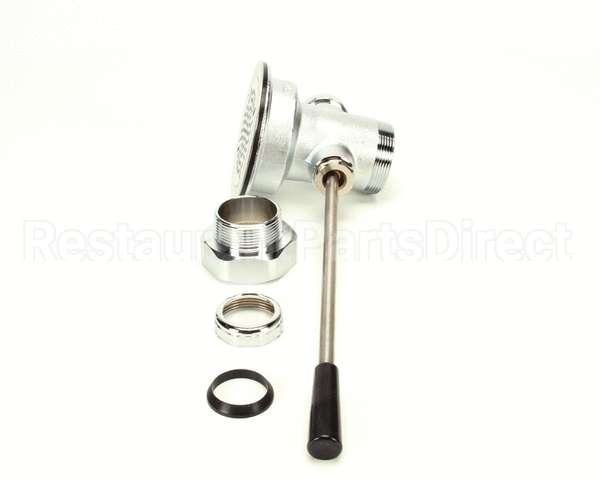 B-3970 T&S Brass Waste Drain Valve, Lever Handle, 3-1/2 X