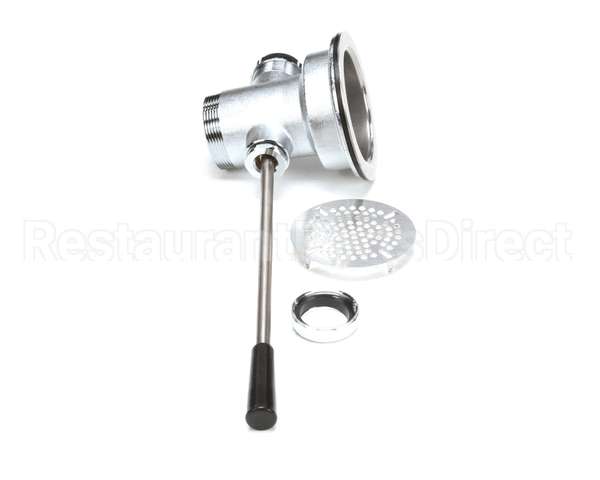 B-3972 T&S Brass Waste Drain Valve, Lever Handle, 3-1/2 X