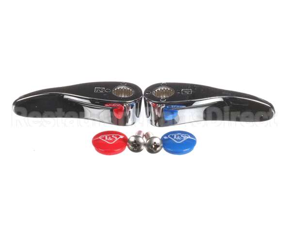 B-9K-NS T&S Brass Lever Handle Repair Kit, (2) Handles, In