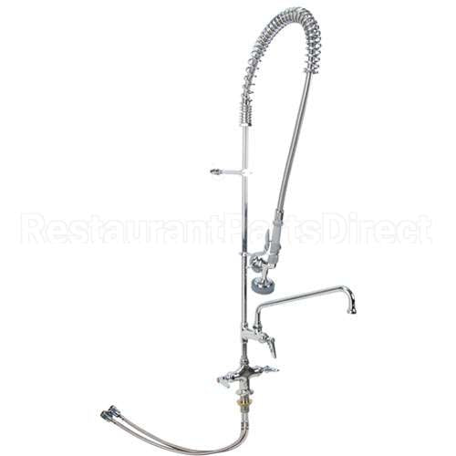 B0113ADF12B Compatible TS Brass Pre Rinse Deck Mnt W/Add-On Faucet