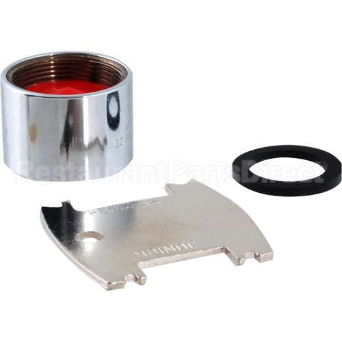 B0199-06 Compatible TS Brass Aerator, 2.2Gpm, Vandalresist