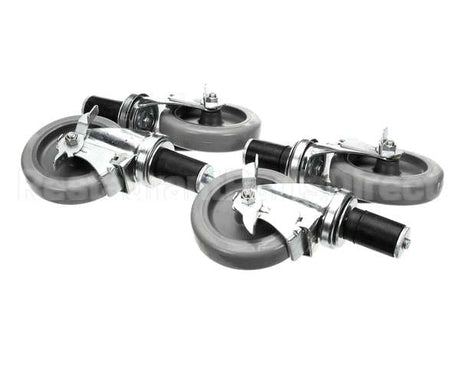 B241 Ayr King Caster Set - (4) Locking 5 Dia