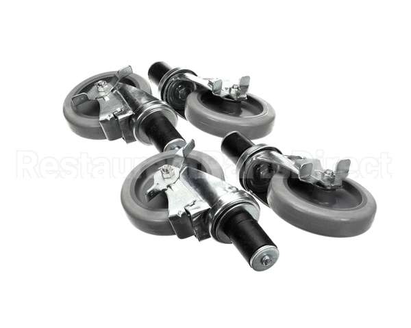 B241 Ayr King Caster Set - (4) Locking 5 Dia