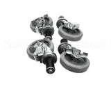 B241 Ayr King Caster Set - (4) Locking 5 Dia