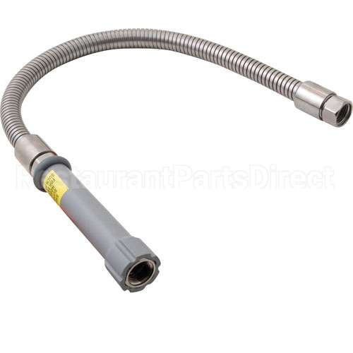 B24H Compatible TS Brass Hose, 24" Flexible Ss
