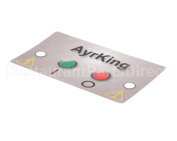 B531 Ayr King Mylar Control Board Sticker Fo