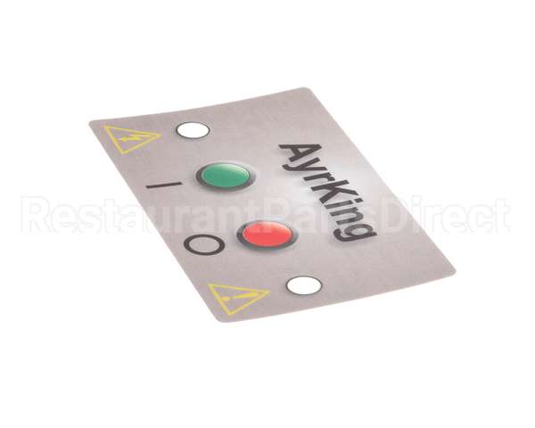 B531 Ayr King Mylar Control Board Sticker Fo
