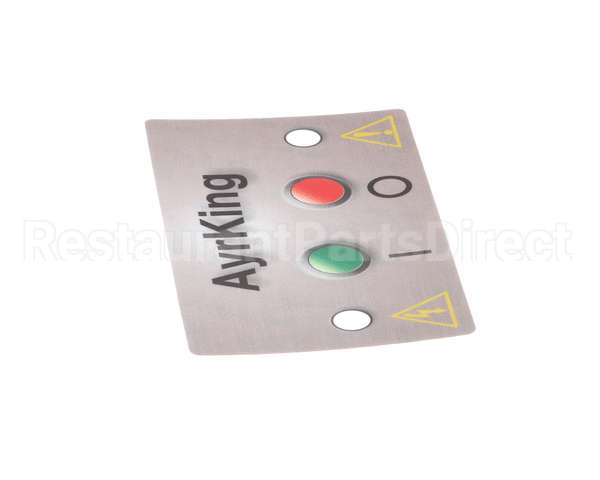 B531 Ayr King Mylar Control Board Sticker Fo