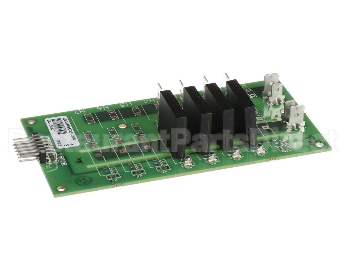BA-34951 Alto Shaam Z,Board,4-Relay,Dc Series Wrmr