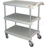 BC1627-34G-SR Compatible Intermetro Cart, Utility, 3 Shelf, Gray