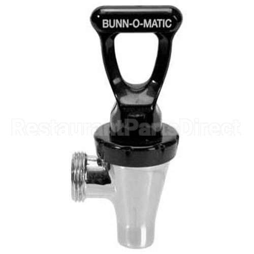 BU03287.0003 Compatible Bunn Faucet, Fast Flw, Chr/Blk Hndl