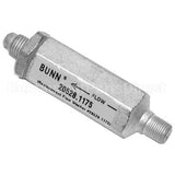 BU20528.1222 Compatible Bunn Flow Control Assy 1/4Flx1/8Mpt, .222Gpm