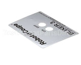 BX3012 Robot Coupe Data Plate (Bx3)