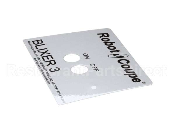 BX3012 Robot Coupe Data Plate (Bx3)