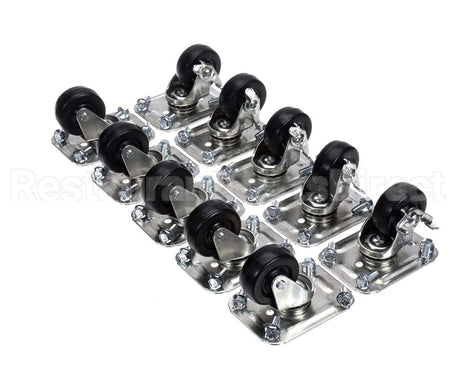 C-10X2 Glastender Caster, 2-1/2" H, Set Of Ten