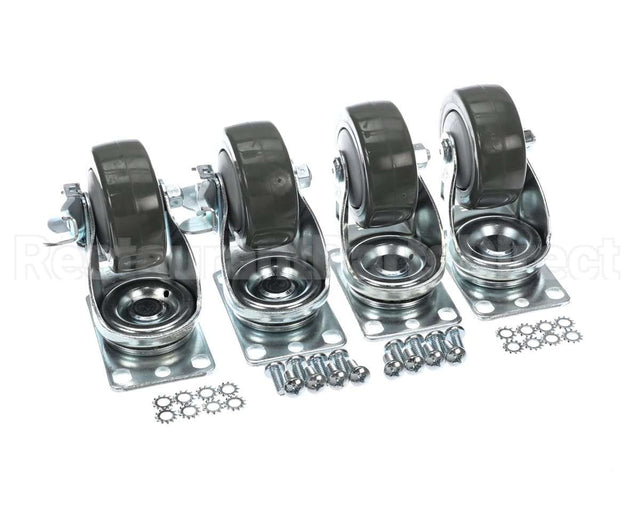 C-4X4-18 Glastender Caster Kit - 4 1/8" H Set Of 4