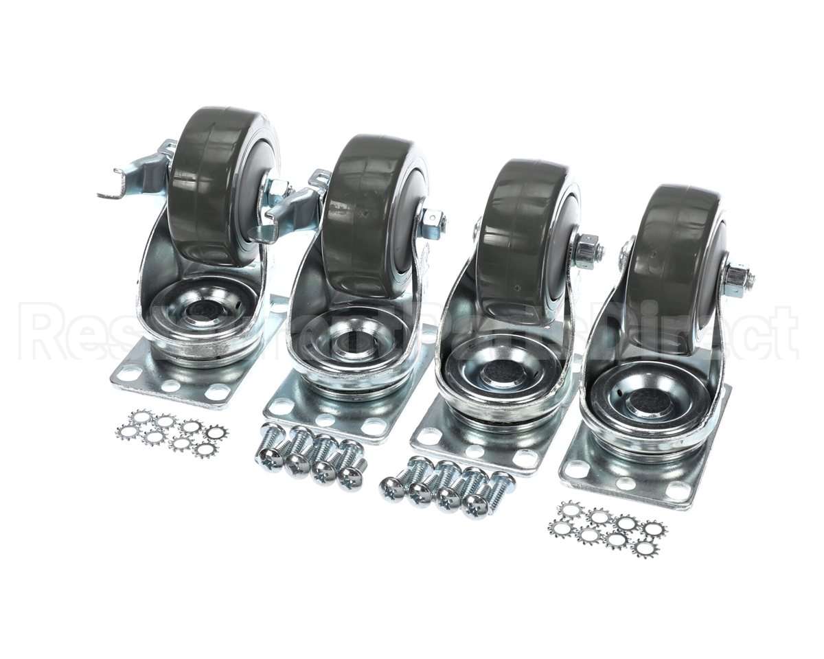 C-4X4-18 Glastender Caster Kit - 4 1/8" H Set Of 4