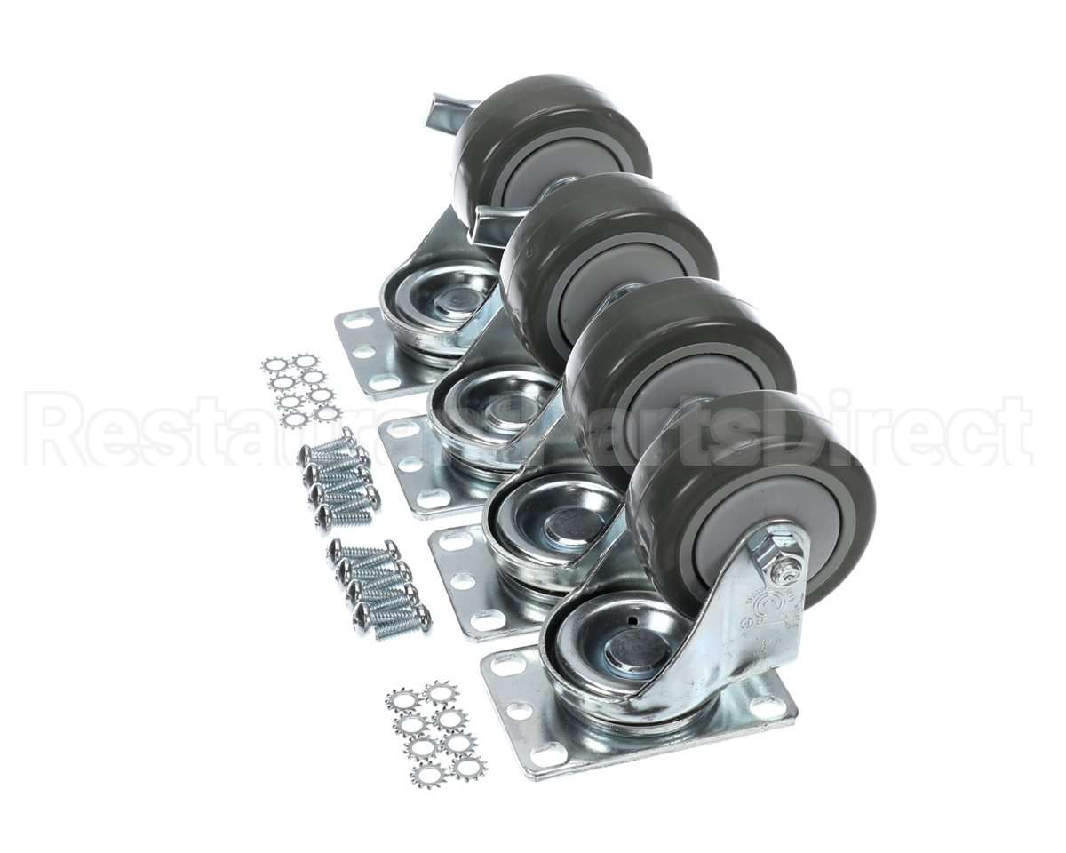 C-4X4-18 Glastender Caster Kit - 4 1/8" H Set Of 4